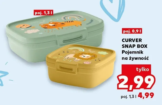 Pojemnik na żywność Curver Snap Box 0,9 l promocja w Kaufland