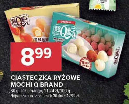 Ciasteczka ryżowe Mochi Q Brand promocja w Stokrotka