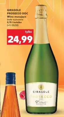 Wino musujące Girasole Prosecco DOC promocja w Kaufland
