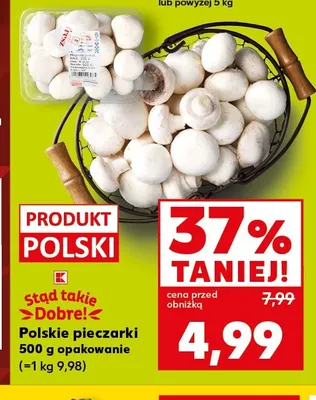 Pieczarki polskie Stąd Takie Dobre! promocja w Kaufland