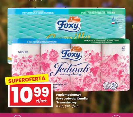 Papier toaletowy 3-warstwowy Foxy Camilla promocja w emma MARKET