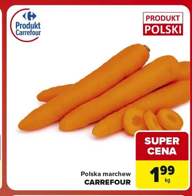 Polska marchew Carrefour promocja w Carrefour Market