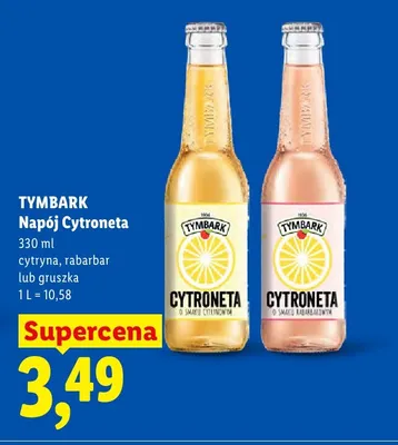 Napój Tymbark Cytroneta cytryna promocja w Lidl