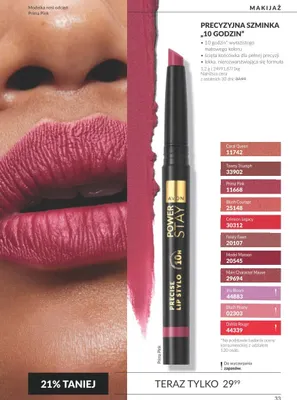 Precyzyjna szminka 10 godzin Iris Bloom Avon promocja w AVON
