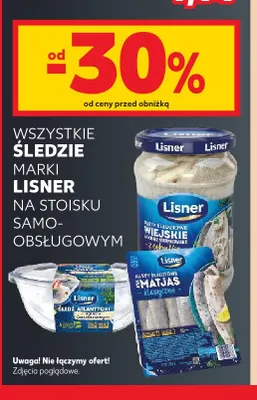 Śledź atlantycki w sosie śmietanowym Lisner promocja w Kaufland