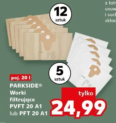 Worki filtrujące PVFT 20 A1 lub PFT 20 A1 promocja w Kaufland