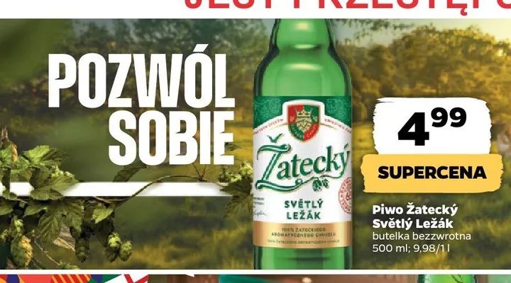 Piwo Žatecký Světlý Ležák promocja w Netto
