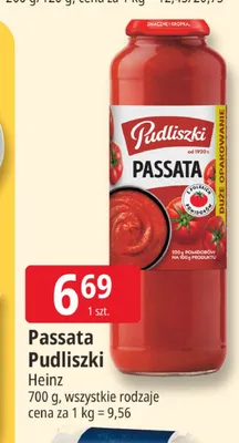 Passata pomidorowa Pudliszki promocja w Leclerc