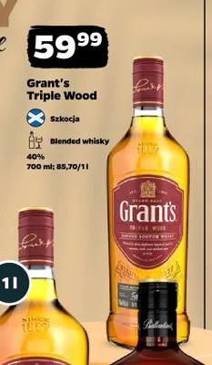 Whisky Grant's Triple Wood promocja w Netto