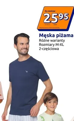 Męska piżama różne warianty 2-częściowa promocja w Action