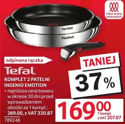 Komplet 2 patelni Tefal Ingenio Emotion promocja w Selgros