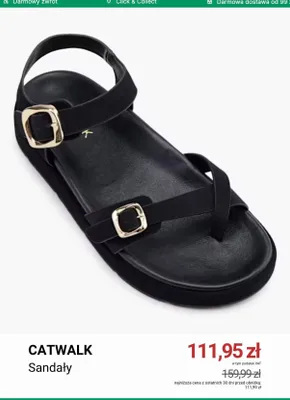 Sandały damskie Catwalk promocja w Deichmann
