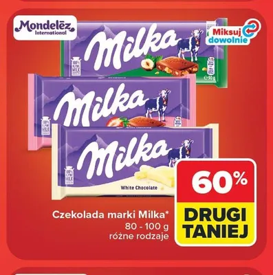 Czekolada mleczna Milka promocja w Carrefour Market