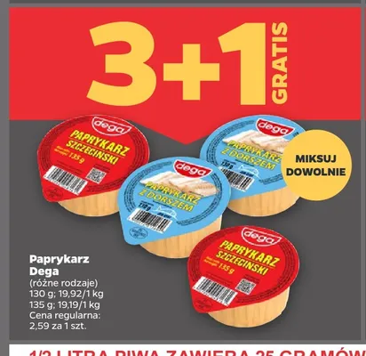 Paprykarz z dorszem Dega promocja w Netto