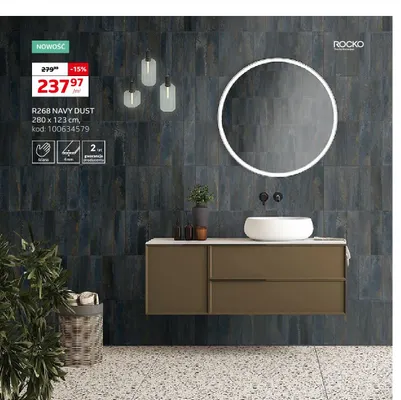 Płyta ścienna mineralna R268 Navy Dust Rocko promocja w Komfort