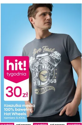 Koszulka męska 100% bawełny  promocja w Pepco