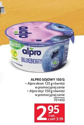 Jogurt sojowy Alpro jagodowy promocja w Selgros