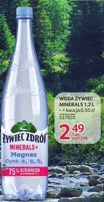 Woda Żywiec Minerals 1,2L promocja w Selgros