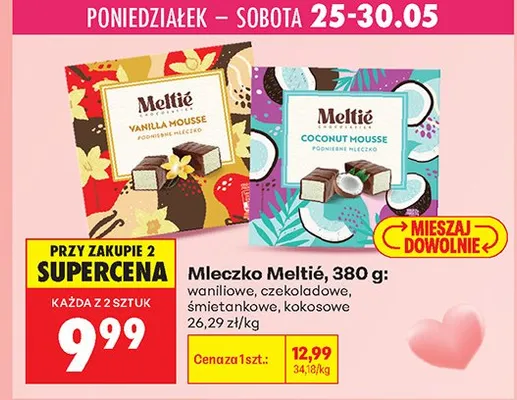 Mleczko Meltié promocja w Biedronka