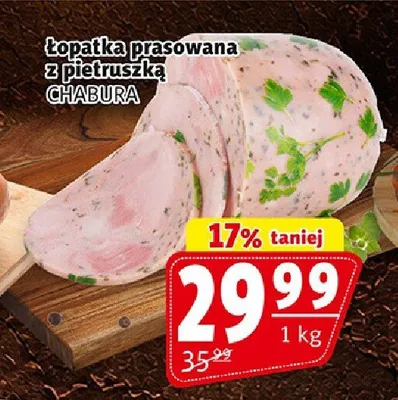 Łopatka prasowana z pietruszką Chabura promocja w Prim Market