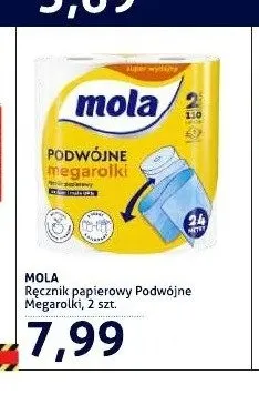Ręcznik papierowy Podwójne Megarolki Mola promocja w Blue Stop
