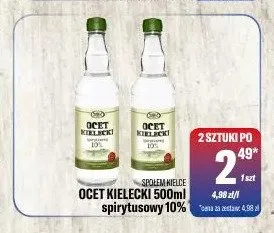 Ocet kielecki spirytusowy 10% Społem Kielce promocja w Tomi Markt