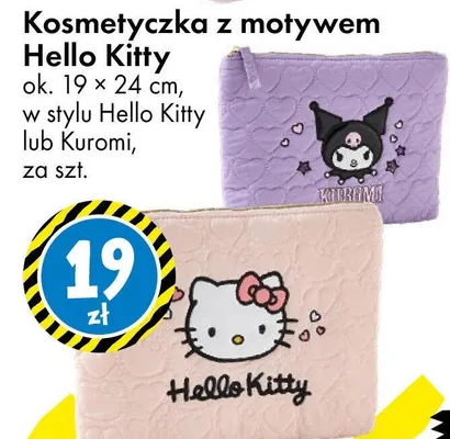 Kosmetyczka z motywem Hello Kitty ok. 19 x 24 cm, w stylu Hello Kitty lub Kuromi promocja w Tedi