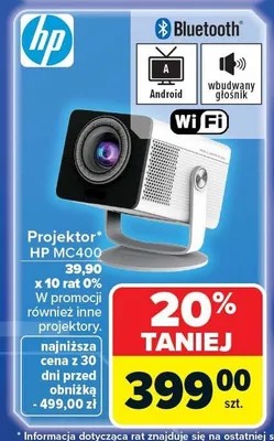 Projektor HP MC400 promocja w Carrefour