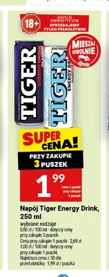Napój energetyczny Tiger Classic promocja w Twój Market