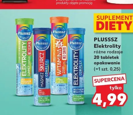 Elektrolity PLUSSSZ Witamina C 2000 promocja w Kaufland