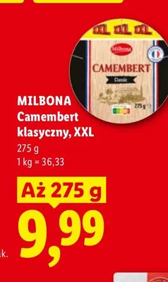 Camembert klasyczny XXL Milbona promocja w Lidl