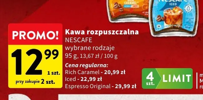 Kawa rozpuszczalna Nescafe Iced promocja w Intermarche