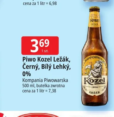 Piwo Kozel Bílý Lehký promocja w Leclerc