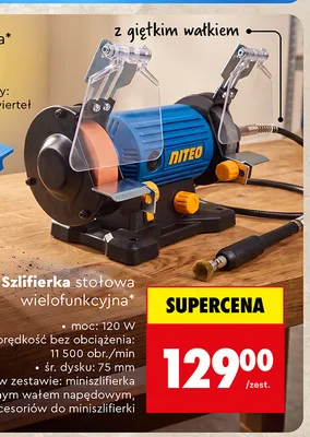 Szlifierka stołowa wielofunkcyjna Niteo promocja w Biedronka