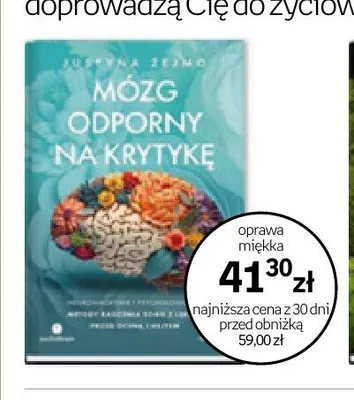 Książka Mózg odporny na krytykę Justyna Żejmo promocja w Empik