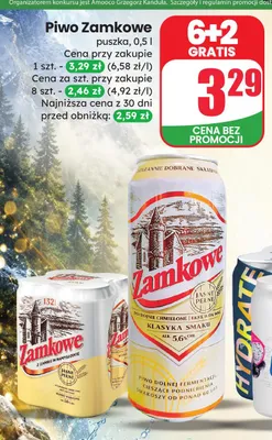 Piwo Zamkowe Jasne Pełne promocja w Dino
