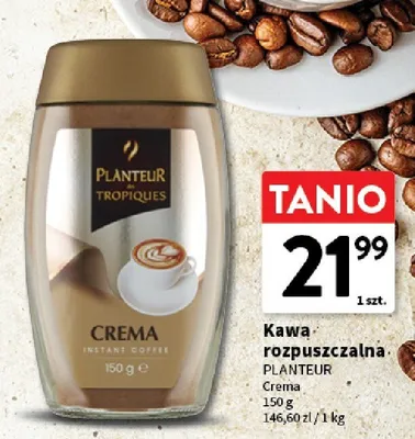 Kawa rozpuszczalna PLANTEUR des TROPIQUES Crema promocja w Intermarche