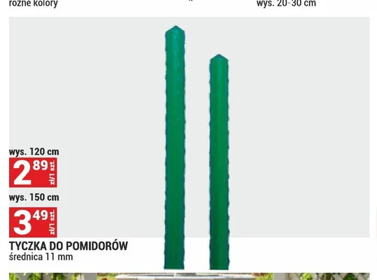 Tyczka do pomidorów promocja w Merkury Market