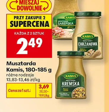 Musztarda Chrzanowa Kamis promocja w Biedronka