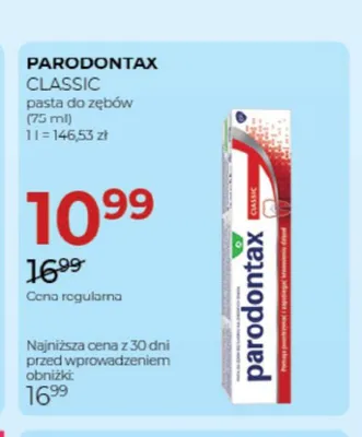 Pasta do zębów Parodontax Classic promocja w Drogerie Jawa