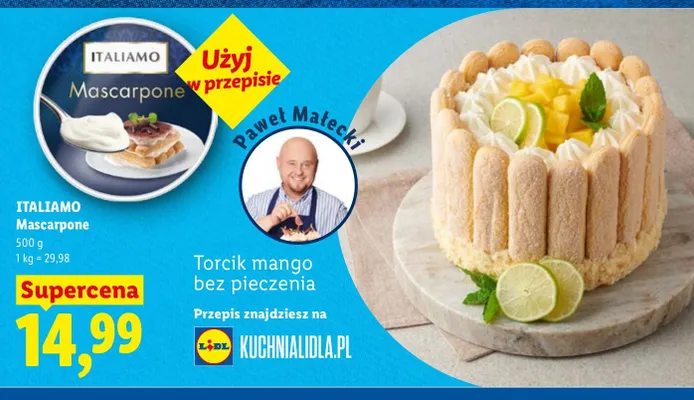 Mascarpone promocja w Lidl
