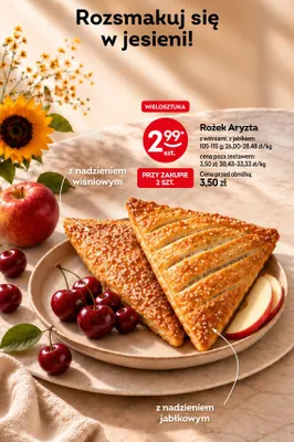 Rożek Aryzta z wiśniami promocja w Żabka