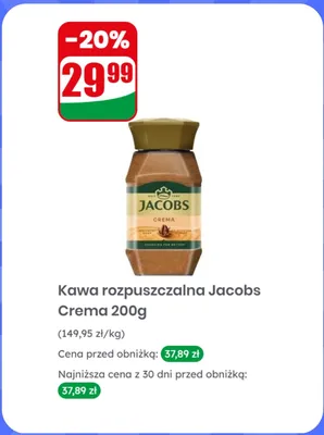 Kawa rozpuszczalna Crema 200 g promocja w Dino