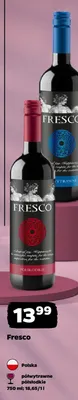 Wino czerwone półsłodkie Fresco promocja w Netto