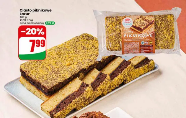 Ciasto piknikowe Lazur promocja w Dino
