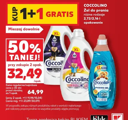 Żel do prania Coccolino promocja w Kaufland