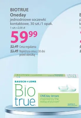 Jednodniowe soczewki bioaktorne Oneday promocja w Hebe
