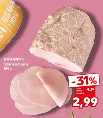 Szynka biała Kabanos promocja w Kaufland
