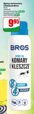Spray na komary i kleszcze Bros promocja w Dino