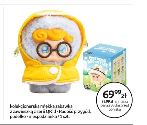 Kolekcjonerska miękka zabawka z zawieszką QKid Radość przygód promocja w Empik